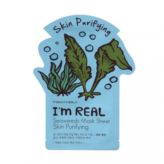 Тканевая маска для лица с водорослями I’m Real Seaweeds Mask Sheet, Товар 97264